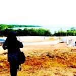 Salah satu usaha tambak udang di Desa Penghujan Kecamatan Teluk Bintan. Foto : Ari