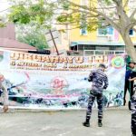 TNI bersihkan pasar Bincen dalam rangka menyambut HUT TNI ke 81 Tahun. Foto: Ist