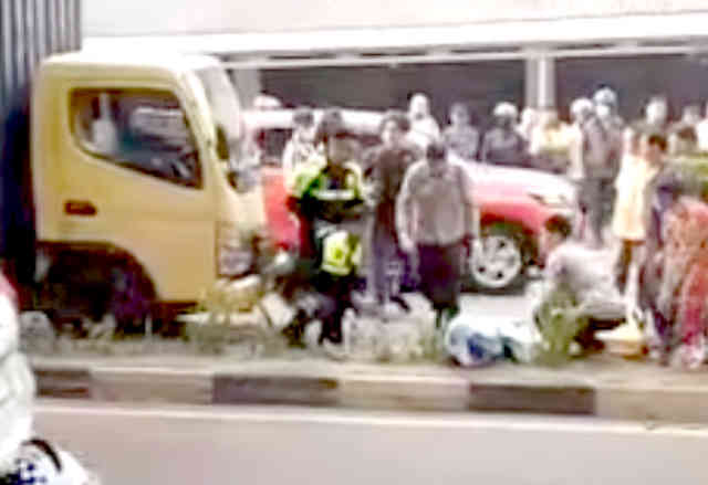 Kecelakaan Beruntun di Jalan DI Panjaitan Tanjungpinang, Polisi Amankan TKP