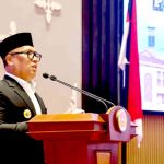 Wagub Kepri Nyanyang Haris Pratamura pidato didepan legislatif. Foto: Ist