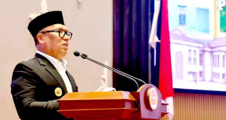 Wagub Kepri Nyanyang Haris Pratamura pidato didepan legislatif. Foto: Ist