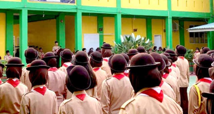 Siswa SMAN 5 Tanjungpinang Ikuti Perkemahan Pramuka. Foto: Ist