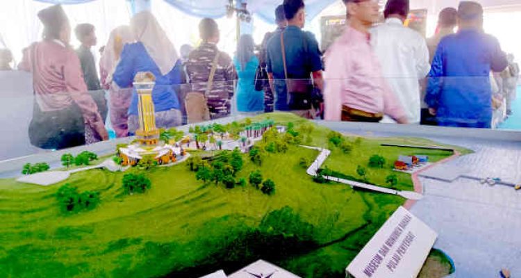 Groundbreaking Monumen dan Tugu Bahasa di Pulau Penyengat. Foto: Roni