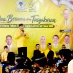 Ade Angga berikan kata sambutan. Foto: Roni