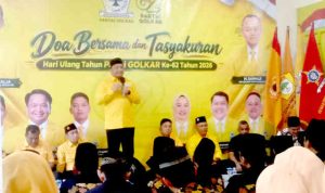 Ade Angga berikan kata sambutan. Foto: Roni