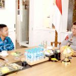 Danlanud Hang Nadim Batam temui Kapolda Kepri. Foto: Ist